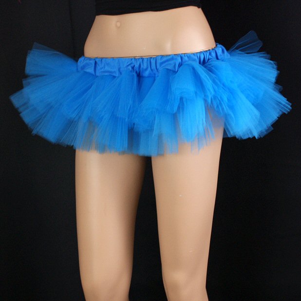 Turquoise Blue Ballet Micro Mini Cyber Rave Dance Tutu Tulle Skirt All Sizes Ebay 3518