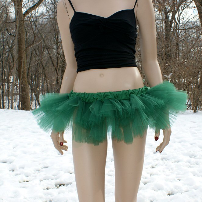 Dark Green Ballet Micro Mini Cyber Rave Tutu Skirt Ebay 