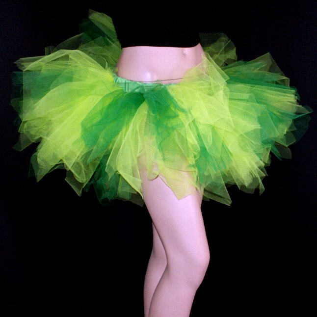 UV Neon Green Absinthe Fairy Trashy Tulle TuTu Adult  