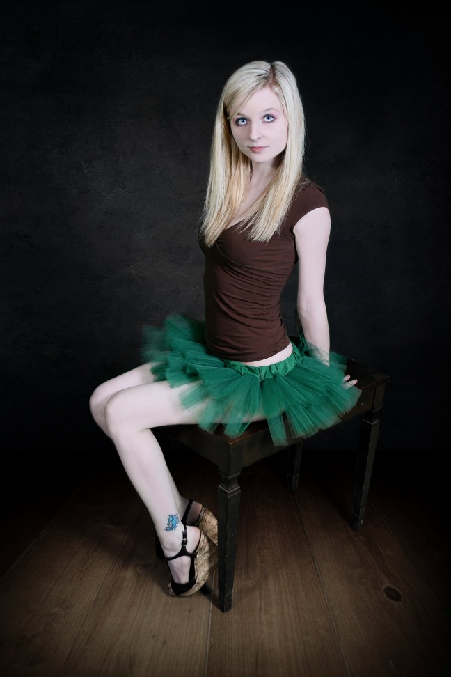 Dark Green Ballet Micro Mini Cyber Rave TuTu Skirt  