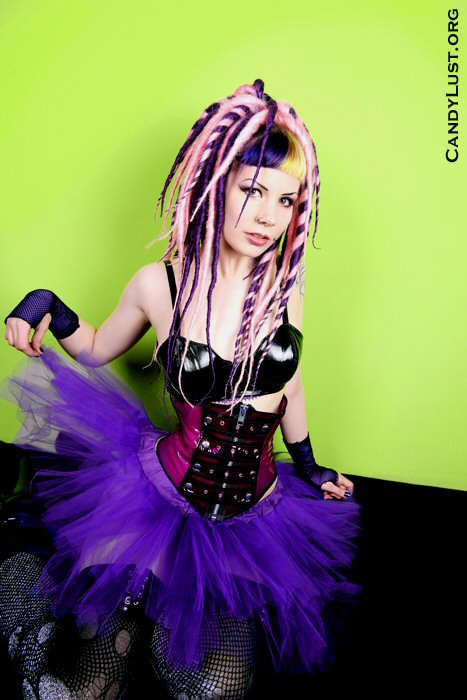 Bright Purple Cyber Goth Faerie Tulle Tutu Skirt Adult  